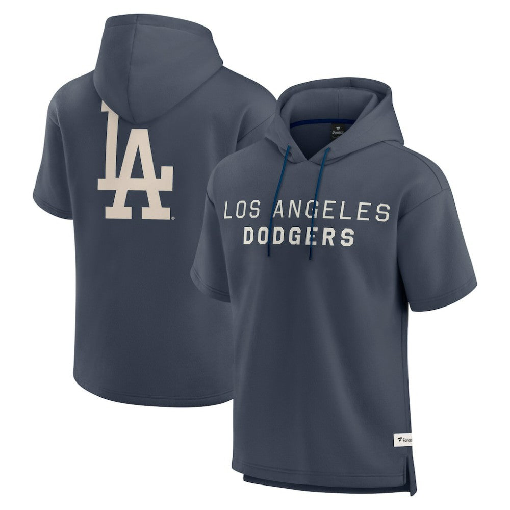 Los Angeles Dodgers Fanatics Elements Future Ground Lettering Short Sleeve Pullover Hoodie - MLB
