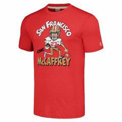 Christian McCaffrey San Francisco 49ers Homage Unisex Caricature Player Tri-Blend T-Shirt Scarlet | NFL