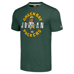 Jordan Love Green Bay Packers Homage Unisex Caricature Player Tri-Blend T-Shirt Green | NFL
