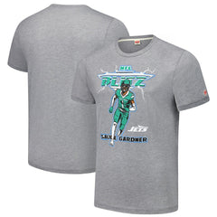 Ahmad Sauce Gardner New York Jets Homage Unisex NFL Blitz Player Tri-Blend T-Shirt Heathered Gray | NFL