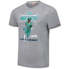 Ahmad Sauce Gardner New York Jets Homage Unisex NFL Blitz Player Tri-Blend T-Shirt Heathered Gray | NFL