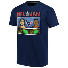 C.J. Stroud & Stefon Diggs Houston Texans Homage Unisex NFL Jam Tri-Blend T-Shirt Navy | NFL