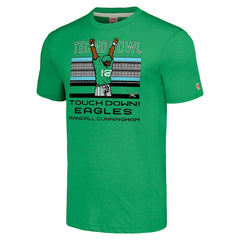 Randall Cunningham Philadelphia Eagles Homage Unisex Tecmo Bowl Retired Player Graphic Tri-Blend T-Shirt Kelly Green | NFL