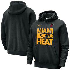 Miami Heat Courtside Club Pullover Hoodie Black - NBA