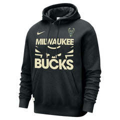 Milwaukee Bucks Courtside Club Pullover Hoodie Black - NBA