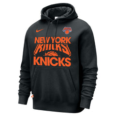 New York Knicks Courtside Club Pullover Hoodie Black - NBA