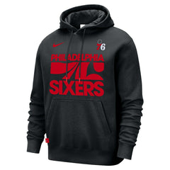 Philadelphia 76ers Courtside Club Pullover Hoodie Black - NBA