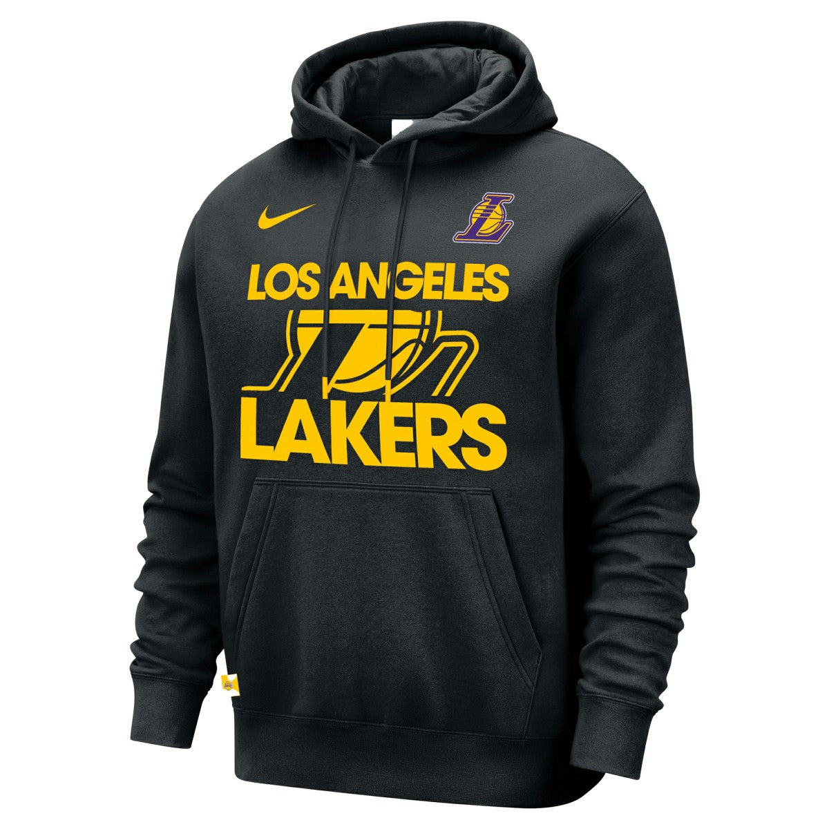 Los Angeles Lakers Courtside Club Pullover Hoodie Black - NBA