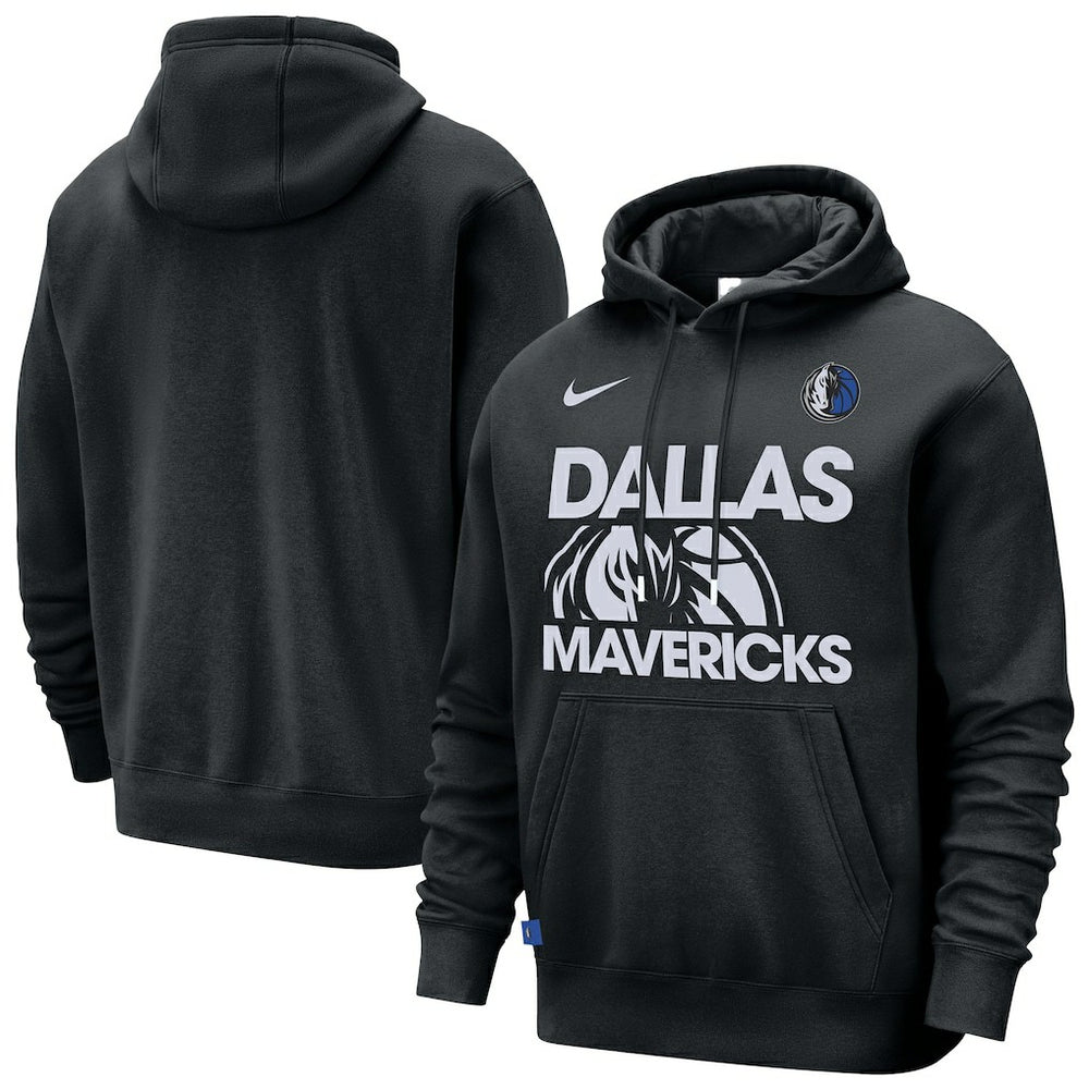 Dallas Mavericks Courtside Club Pullover Hoodie Black - NBA
