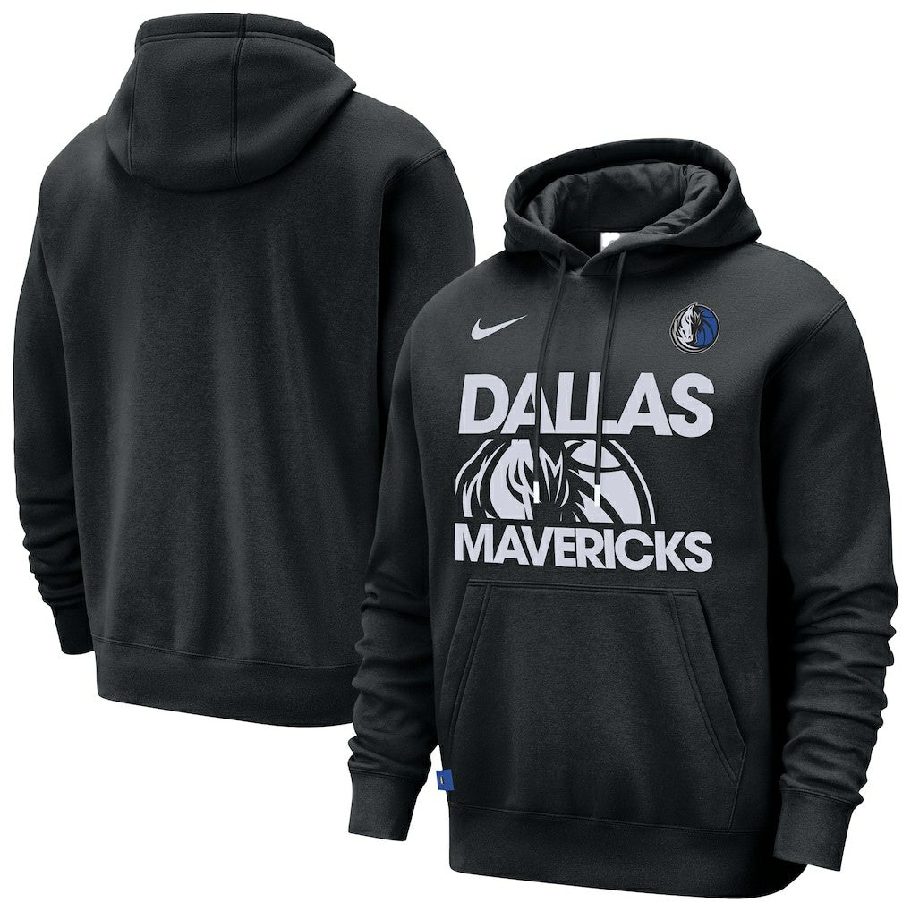 Dallas Mavericks Courtside Club Pullover Hoodie Black - NBA