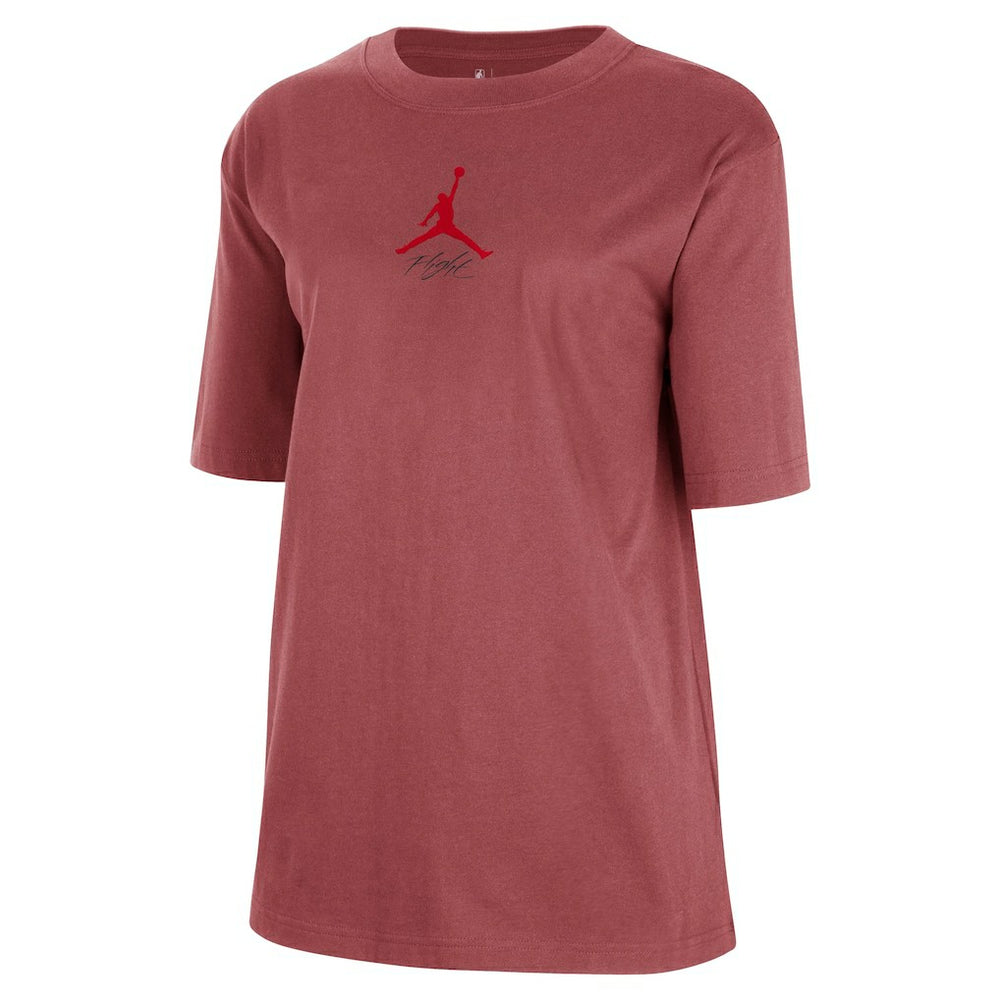 Atlanta Hawks Jordan Brand Women's Courtside Statement Edition Boyfriend T-Shirt Red - NBA