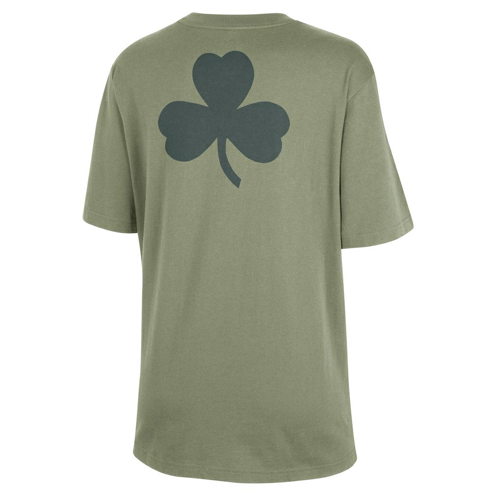 Boston Celtics Jordan Brand Women's Courtside Statement Edition Boyfriend T-Shirt Green - NBA