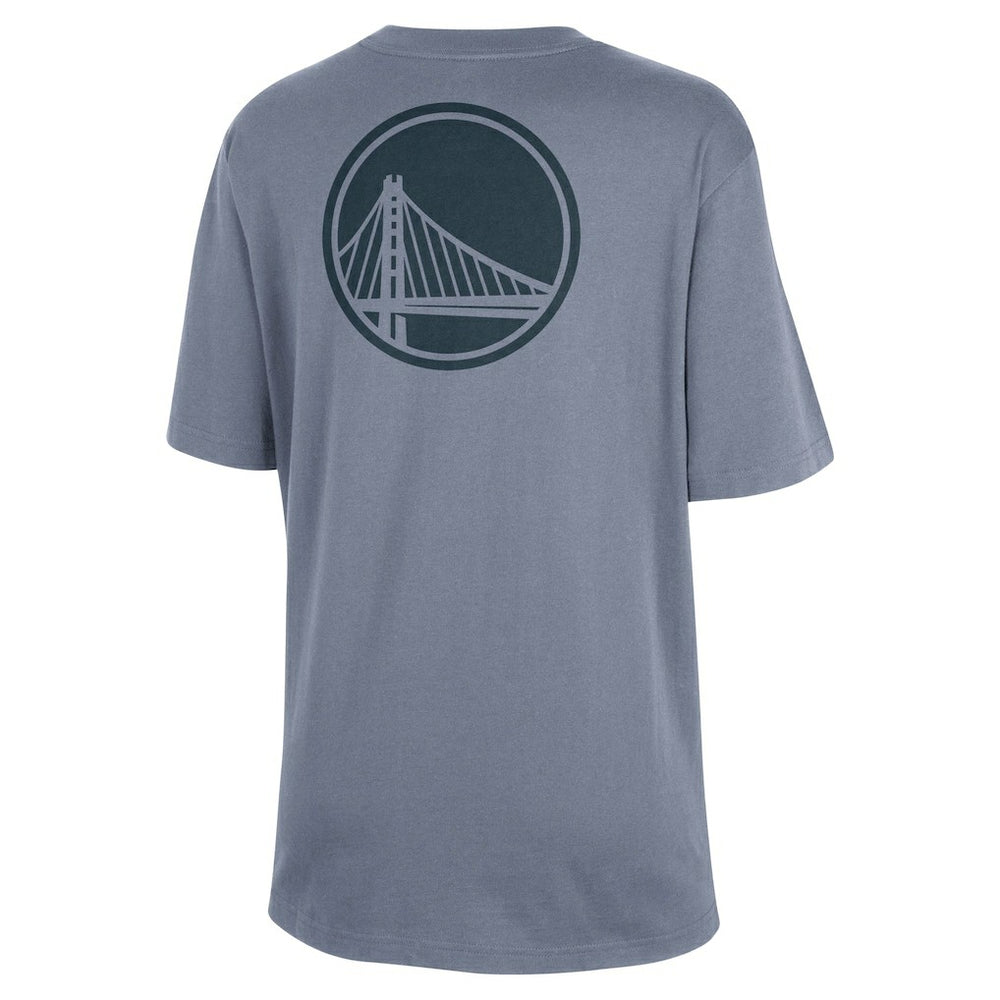 Golden State Warriors Jordan Brand Women's Courtside Statement Edition Boyfriend T-Shirt Ash - NBA