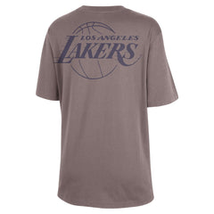 Los Angeles Lakers Jordan Brand Women's Courtside Statement Edition Boyfriend T-Shirt Charcoal - NBA