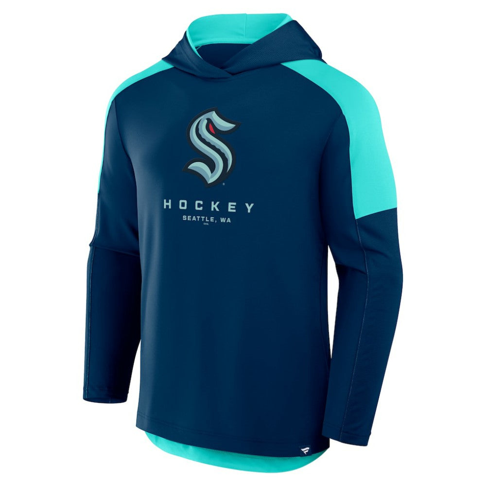 Seattle Kraken Fanatics Meta Game Transitional Pullover Hoodie - Deep Sea Blue - NHL