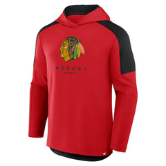 Chicago Blackhawks Fanatics Meta Game Transitional Pullover Hoodie - Red - NHL