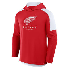 Detroit Red Wings Fanatics Meta Game Transitional Pullover Hoodie - Red - NHL