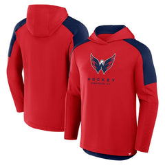 Washington Capitals Fanatics Meta Game Transitional Pullover Hoodie - Red - NHL