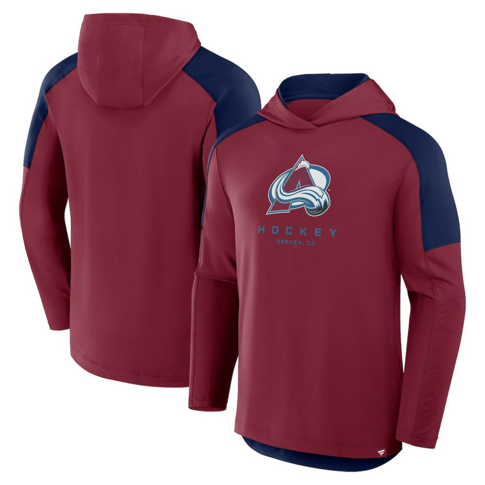 Colorado Avalanche Fanatics Meta Game Transitional Pullover Hoodie - Burgundy - NHL