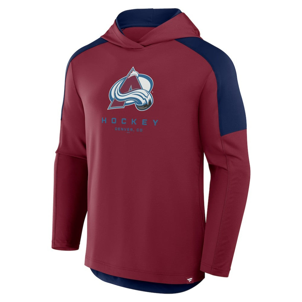 Colorado Avalanche Fanatics Meta Game Transitional Pullover Hoodie - Burgundy - NHL
