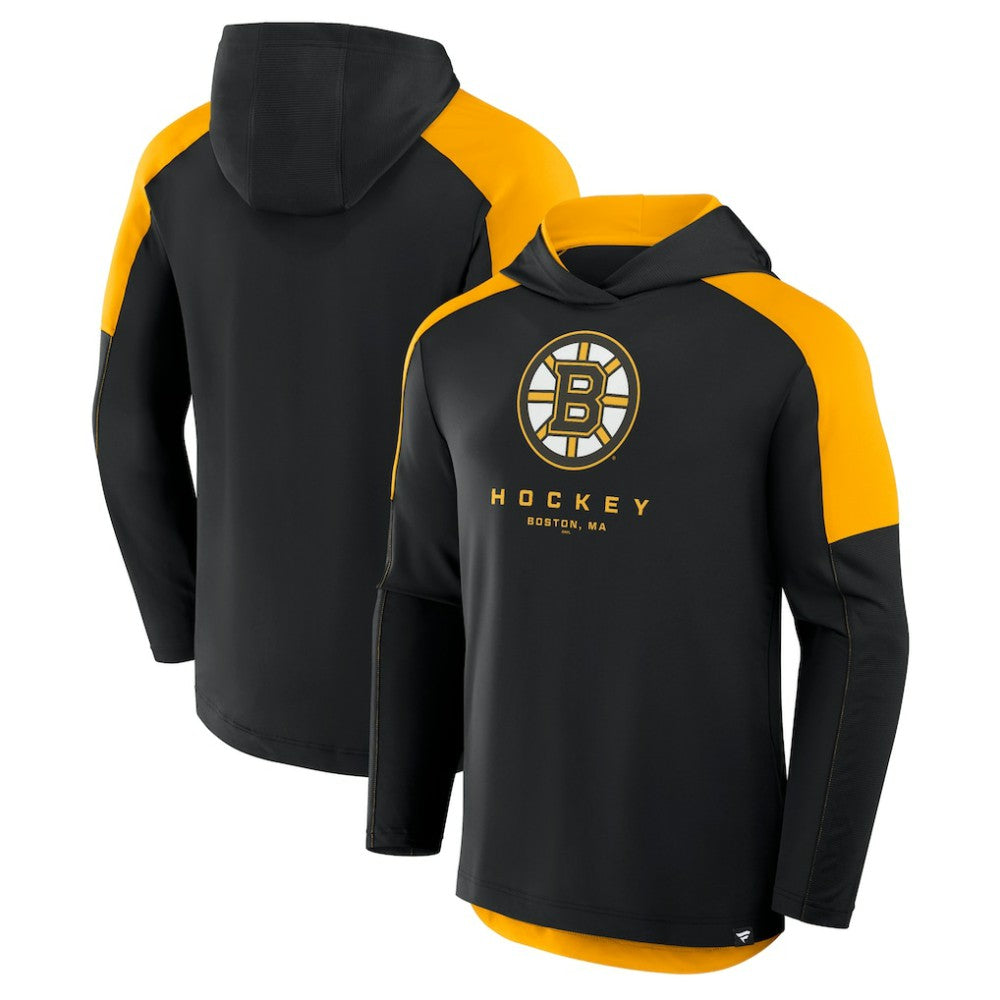 Boston Bruins Fanatics Meta Game Transitional Pullover Hoodie - Black - NHL