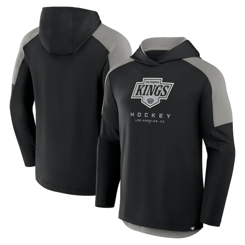Los Angeles Kings Fanatics Meta Game Transitional Pullover Hoodie - Black - NHL