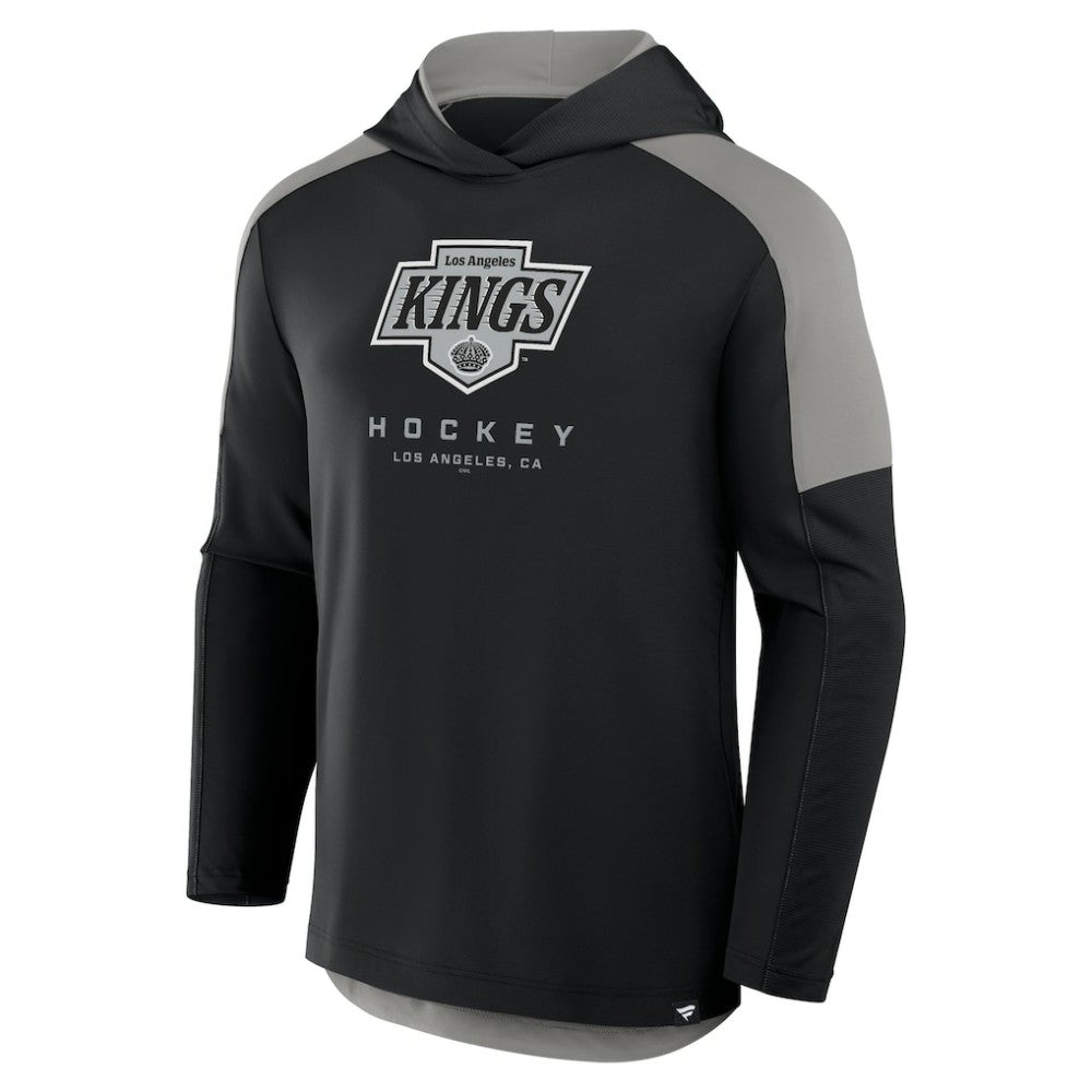 Los Angeles Kings Fanatics Meta Game Transitional Pullover Hoodie - Black - NHL