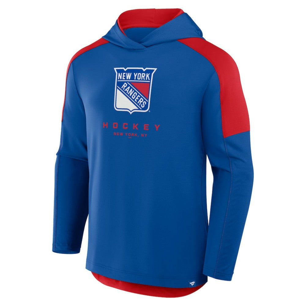 New York Rangers Fanatics Meta Game Transitional Pullover Hoodie - Blue - NHL