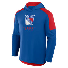 New York Rangers Fanatics Meta Game Transitional Pullover Hoodie - Blue - NHL