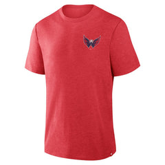 Washington Capitals Fanatics Fan Lanes Tri-Blend T-Shirt - Heather Red - NHL