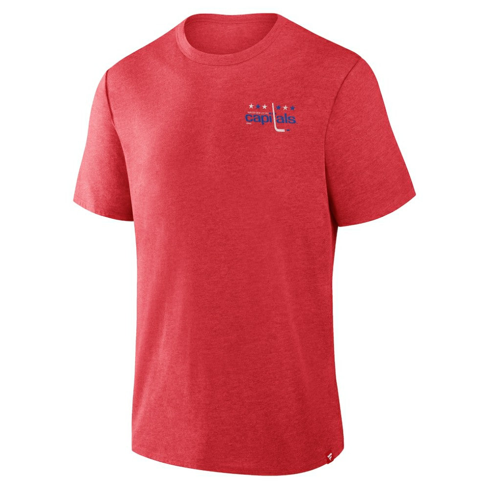 Washington Capitals Fanatics Fan Lanes Tri-Blend T-Shirt - Heather Red - NHL