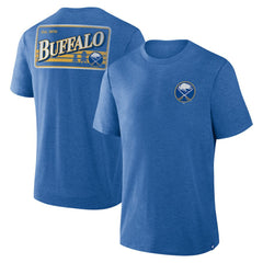 Buffalo Sabres Fanatics Fan Lanes Tri-Blend T-Shirt - Heather Royal - NHL
