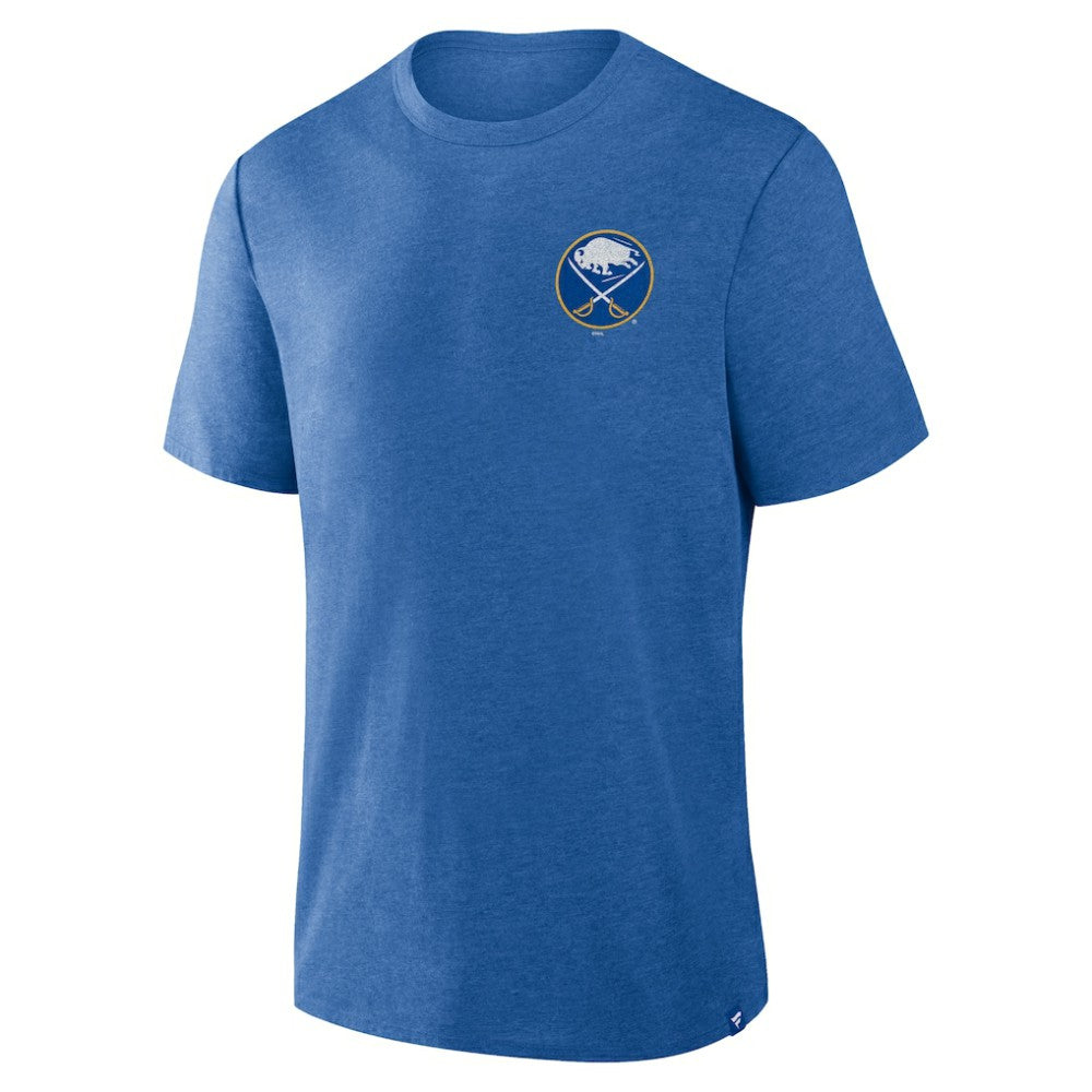 Buffalo Sabres Fanatics Fan Lanes Tri-Blend T-Shirt - Heather Royal - NHL