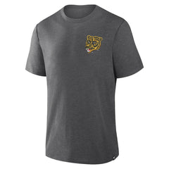 Boston Bruins Fanatics Fan Lanes Tri-Blend T-Shirt - Heather Charcoal - NHL