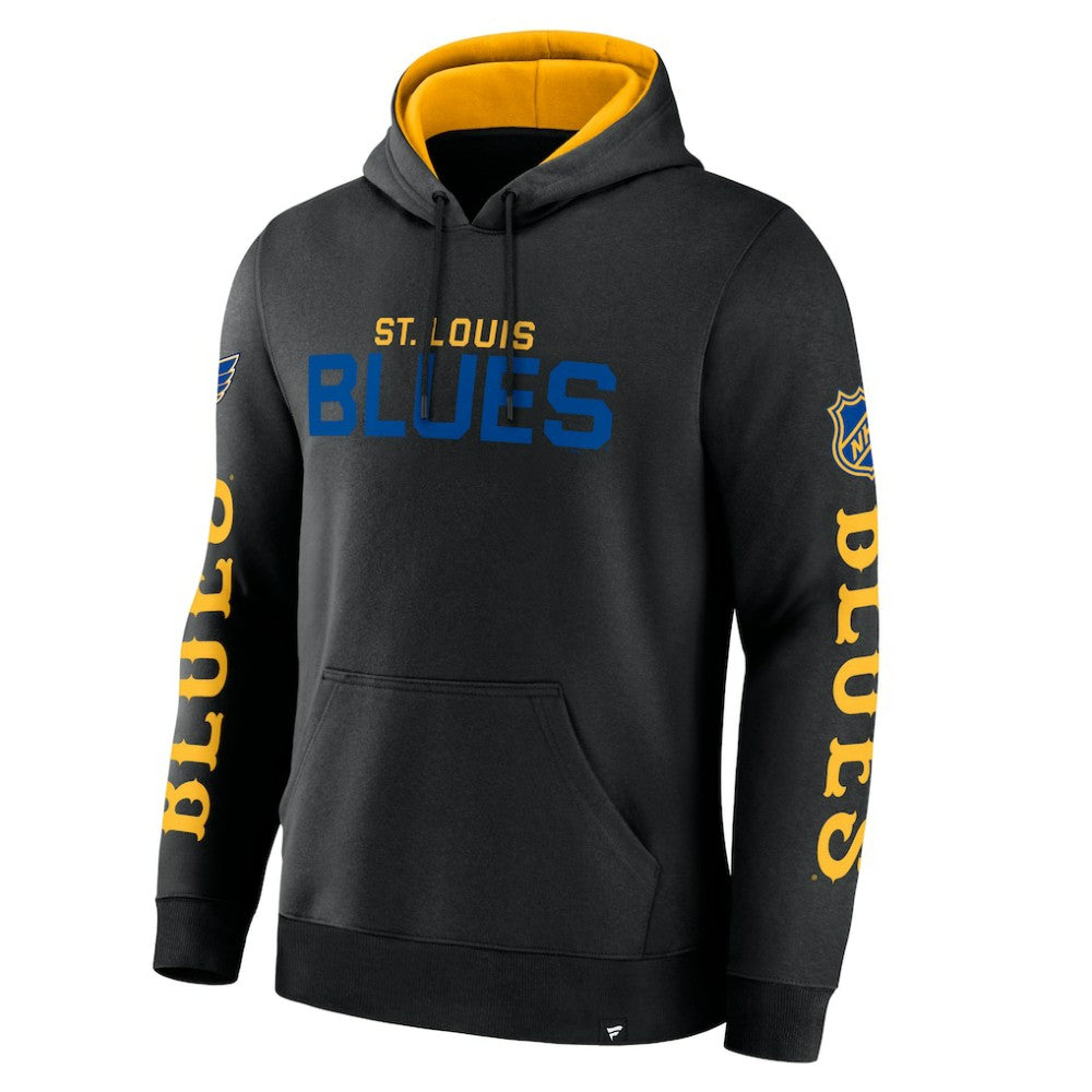 St. Louis Blues Fanatics Big City Legacy Fleece Pullover Hoodie - Black - NHL