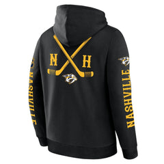 Nashville Predators Fanatics Big City Legacy Fleece Pullover Hoodie - Black - NHL
