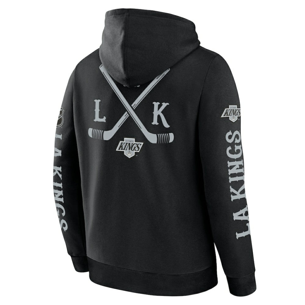 Los Angeles Kings Fanatics Big City Legacy Fleece Pullover Hoodie - Black - NHL