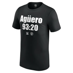 "Stone Cold" Steve Austin WWE x Manchester City Aguero 93:20 T-Shirt Black - FIFA World CUP
