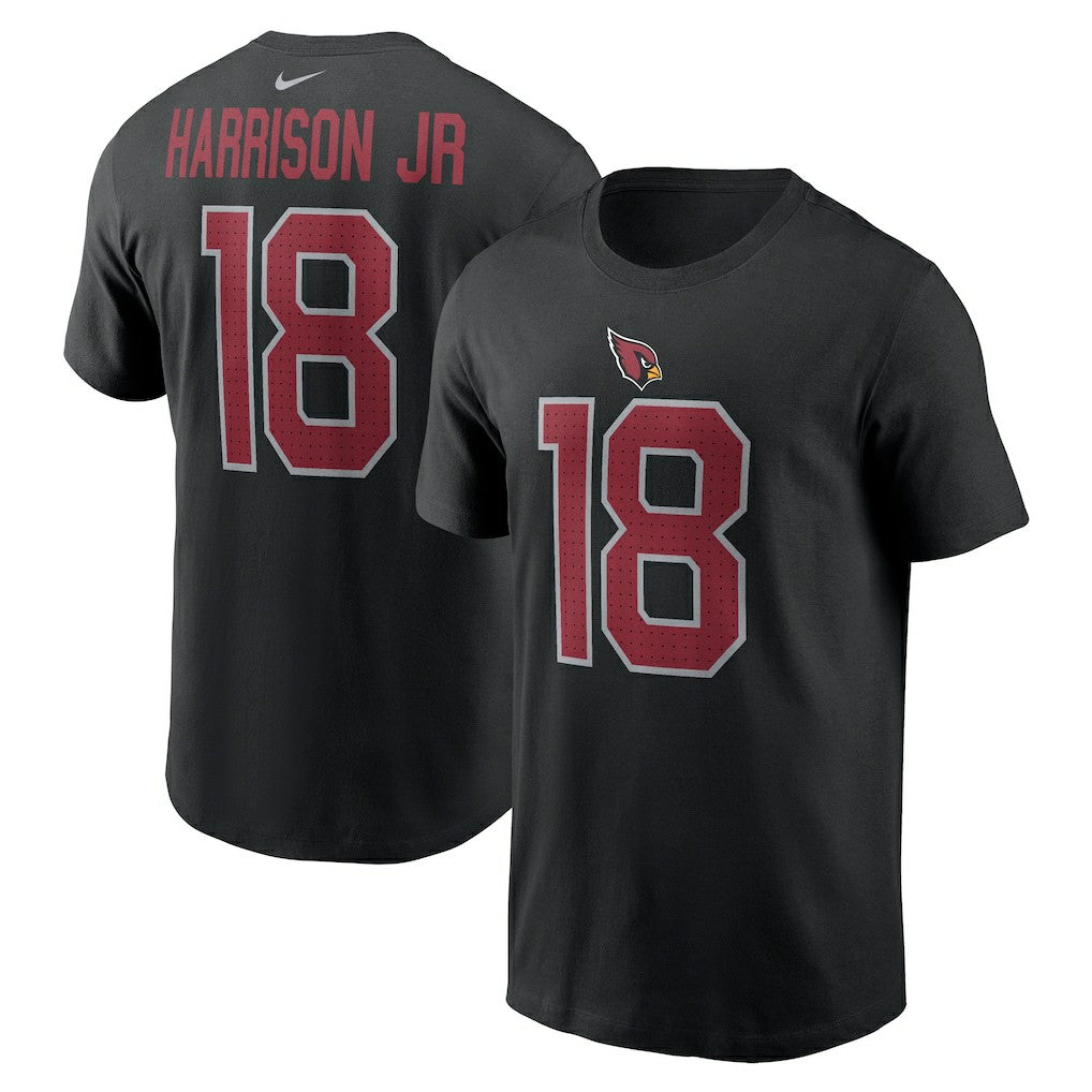 Marvin Harrison Jr. Arizona Cardinals Player Name & Number T-Shirt Black | Nike for Sale