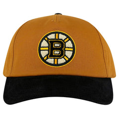 Boston Bruins American Needle Burnett Adjustable Hat - Tan/Black - NHL