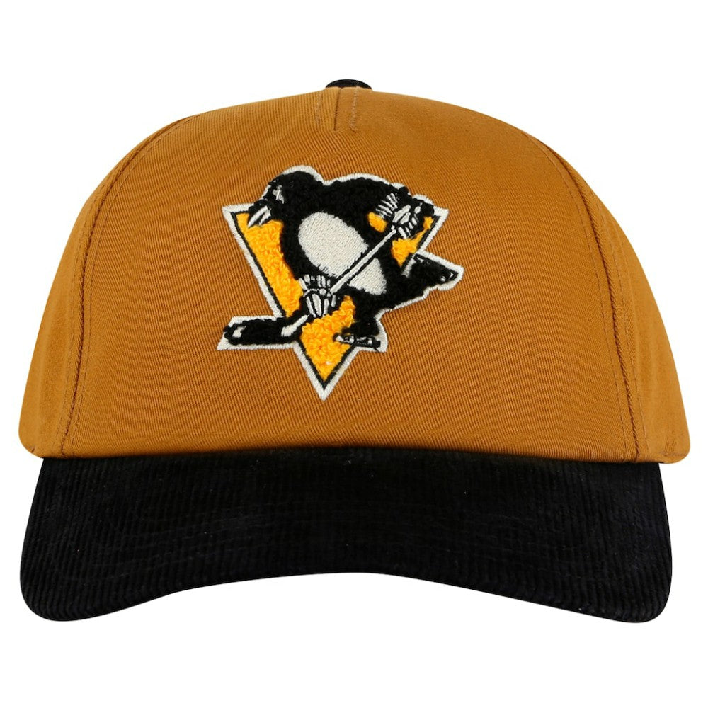 Pittsburgh Penguins American Needle Burnett Adjustable Hat - Tan/Black - NHL