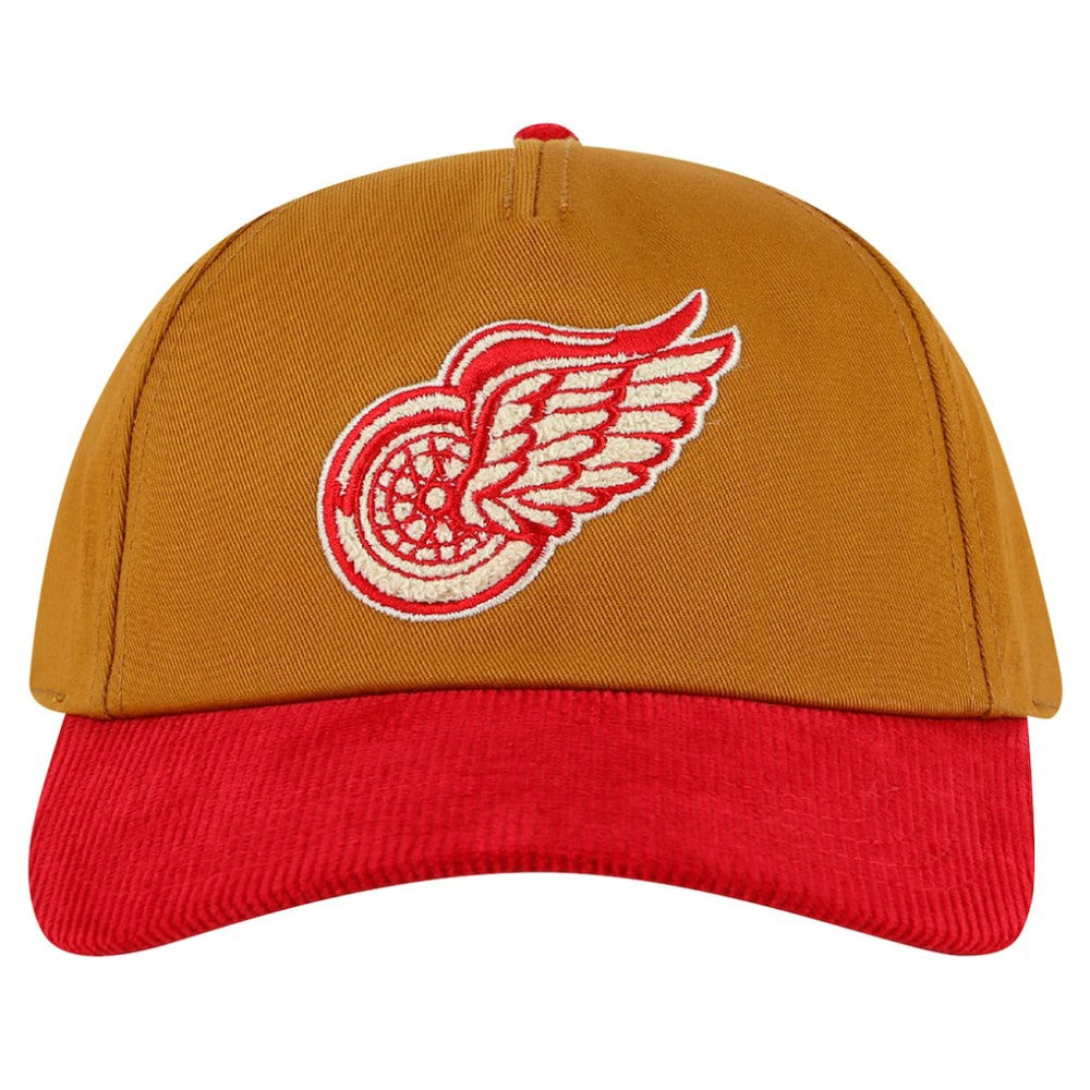 Detroit Red Wings American Needle Burnett Adjustable Hat - Tan/Red - NHL
