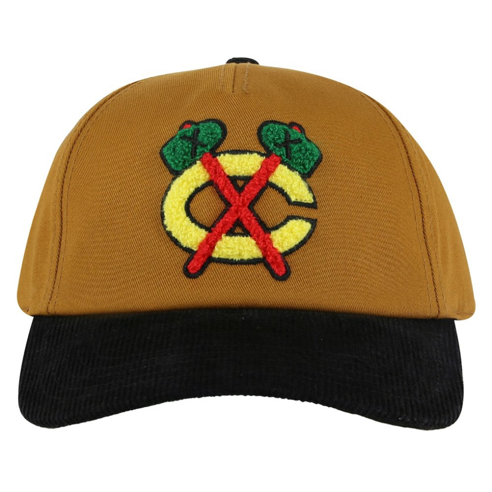 Chicago Blackhawks American Needle Burnett Adjustable Hat - Tan/Black - NHL
