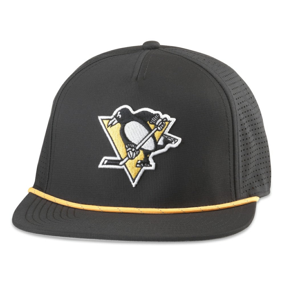 Pittsburgh Penguins American Needle Buxton Pro Tech Adjustable Hat - Black - NHL