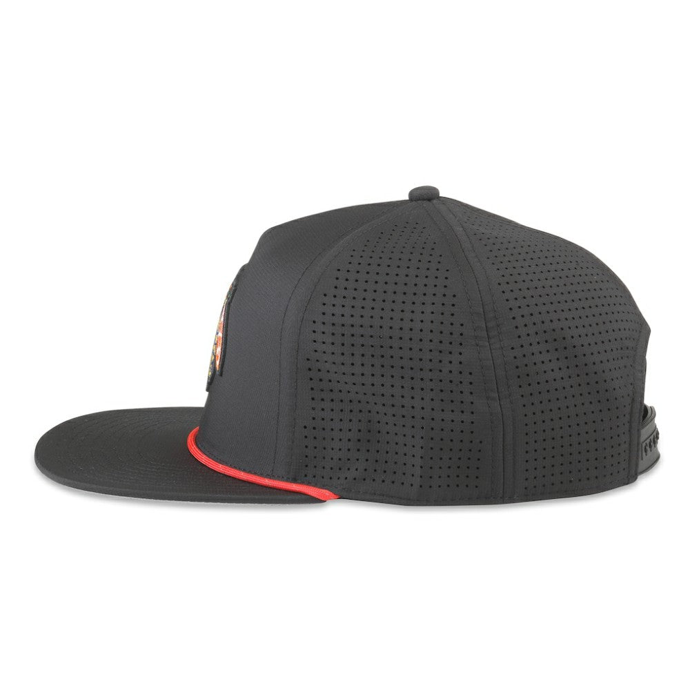 Chicago Blackhawks American Needle Buxton Pro Tech Adjustable Hat - Black - NHL