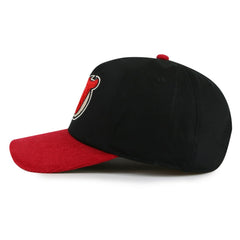 New Jersey Devils American Needle Burnett Adjustable Hat - Black/Red - NHL