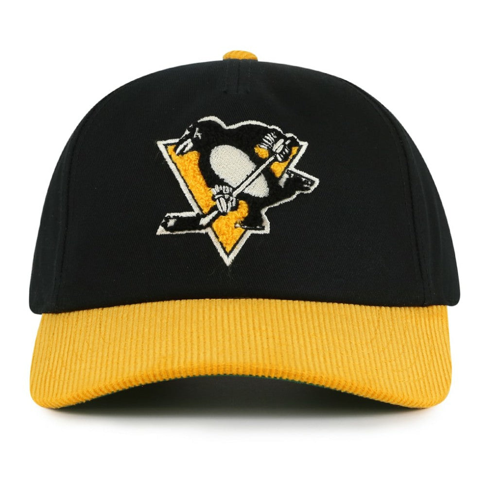 Pittsburgh Penguins American Needle Burnett Adjustable Hat - Black/Gold - NHL