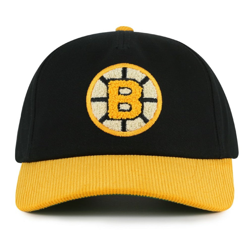 Boston Bruins American Needle Burnett Adjustable Hat - Black/Gold - NHL