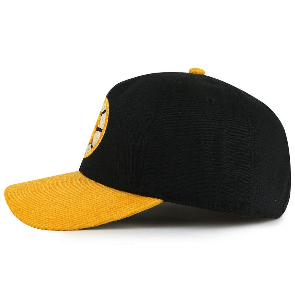 Boston Bruins American Needle Burnett Adjustable Hat - Black/Gold - NHL