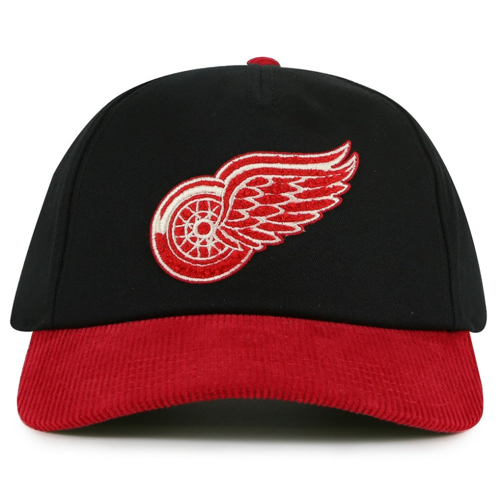 Detroit Red Wings American Needle Burnett Adjustable Hat - Black/Red - NHL